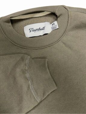 Trumbull Detroit Sweatshirt Mens Medium Kelp Vintage Wash Crewneck Huckberry USA